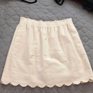 JCrew Scalloped Skirt with Pockets - Size 10